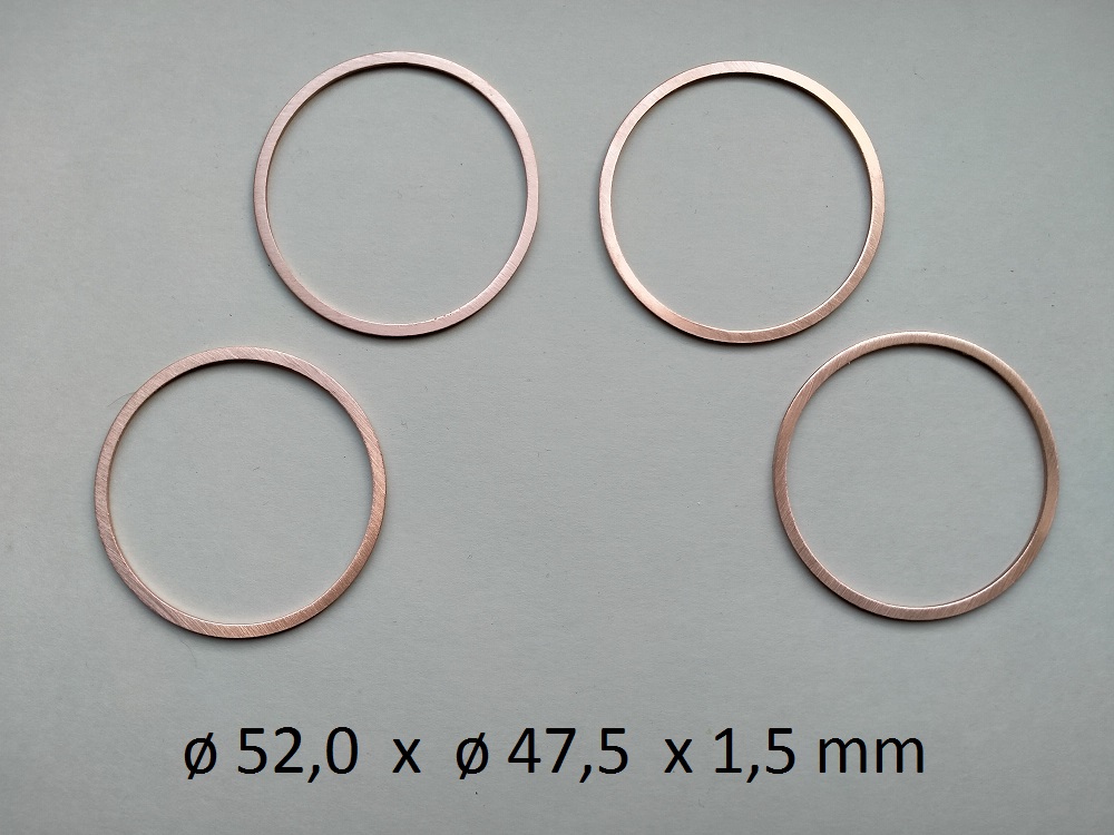 Indian PP copper rings valvecaps