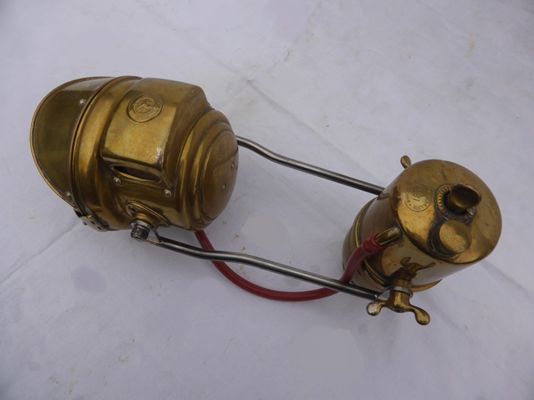 Lucas acetylene lamp set