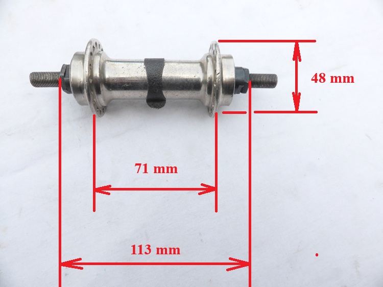 nickel plated front hub