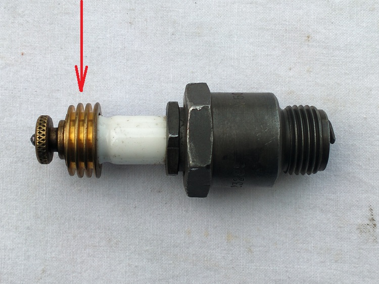 cooling fin for sparkplug